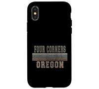 Carcasa para iPhone X/XS Retro Four Corners Oregón