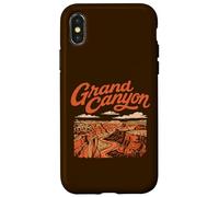 Carcasa para iPhone X/XS Retro Grand Canyon National Park Vintage Style 80s