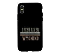 Carcasa para iPhone X/XS Retro Green River Wyoming