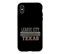 Carcasa para iPhone X/XS Retro League City Texas