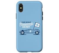 Carcasa para iPhone X/XS Retro Pinewood Derby Cub Scouts Racer Race Car Logo