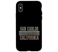 Carcasa para iPhone X/XS Retro San Carlos California