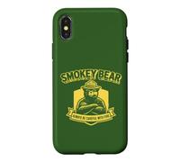 Carcasa para iPhone X/XS Retro Smokey Bear Shield Always Be Careful with Fire