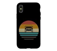Carcasa para iPhone X/XS Retro Vintage Sunset 4x4 Coche Off Road Wave