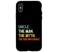 Carcasa para iPhone X/XS Retro Vintage Uncle The Man The Myth The Bad Influence