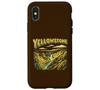 Carcasa para iPhone X/XS Retro Yellowstone National Park Vintage Style Classic