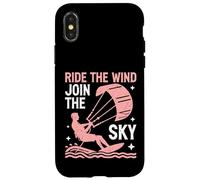 Carcasa para iPhone X/XS Ride The Wind Únete al Sky Kite Surfing