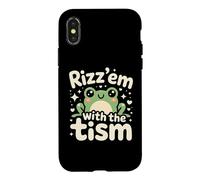 Carcasa para iPhone X/XS Rizz Em' with The Tism Awesome Autism Aware Charming Teas