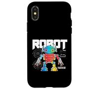 Carcasa para iPhone X/XS Robot de Ciencia ficción Alimentado por código impulsado por la lógica