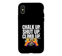 Carcasa para iPhone X/XS Rock Climbing Bouldering Chalk Up Climb Hands