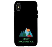 Carcasa para iPhone X/XS Rocky Mountain National Park Vacation Design