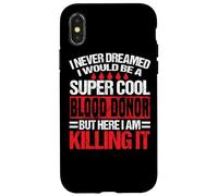 Carcasa para iPhone X/XS Ropa de Donante de Sangre, diseño Divertido de donantes
