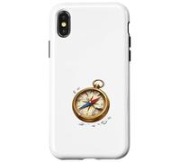 Carcasa para iPhone X/XS Roto, brújula, dirección, perdido, Concepto, ilustración