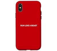 Carcasa para iPhone X/XS Run Like A Beast - Urban Minimalist Streetwear Graphic tee