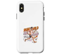 Carcasa para iPhone X/XS Run Wild Stay Strong Running Motivación Diseño