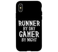 Carcasa para iPhone X/XS Runner by Day Gamer by Nigh Distance Marathon Running Gear