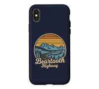 Carcasa para iPhone X/XS Ruta panorámica Nacional 212 Retro de la autopista Beartooth