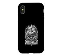 Carcasa para iPhone X/XS Sagrado Corazón El Amor Arde A Través De Espinas Christian