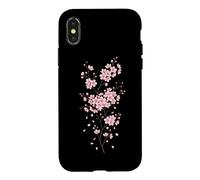 Carcasa para iPhone X/XS Sakura Branch Blooming Cherry Blossom Arte Vintage japonés
