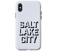 Carcasa para iPhone X/XS Salt Lake City Utah - Bloque Salt Lake City UT