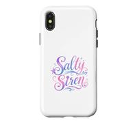 Carcasa para iPhone X/XS Salty Siren Mermaid Lover Beach Coastal Ocean Cute Mermaid