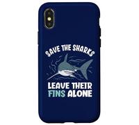 Carcasa para iPhone X/XS Salva a los Tiburones Deja Sus Aletas Solas Detener el aleteo de tiburón