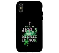 Carcasa para iPhone X/XS Salvado por Jesús y una cirugía de trasplante de órganos de Donante de riñón
