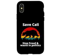 Carcasa para iPhone X/XS Salvar a Cali, Detener el fraude y el derroche en la política