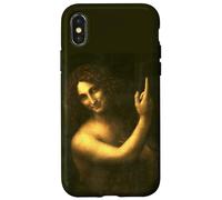 Carcasa para iPhone X/XS San Juan Bautista Pintura por Leonardo da Vinci 1513