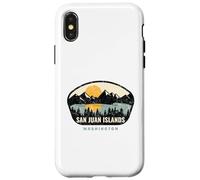 Carcasa para iPhone X/XS San Juan Islands Washington, WA Recuerdo de Vacaciones