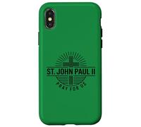 Carcasa para iPhone X/XS San Juan Pablo II Ruega por Nosotros Devoción Santa Católica