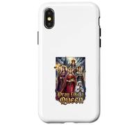 Carcasa para iPhone X/XS Santa Católica Orar como Una Reina Mujeres Religiosas