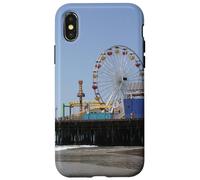 Carcasa para iPhone X/XS Santa Monica Pier Ferris Wheel y montaña Rusa