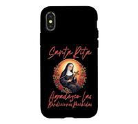 Carcasa para iPhone X/XS Santa Rita de Cascia agradezco Las bendiciones recibidas