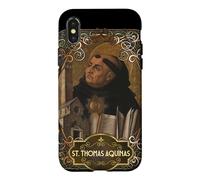 Carcasa para iPhone X/XS Santo Tomás de Aquino Filosofía Teología Católica San