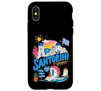 Carcasa para iPhone X/XS Santorini Grecia Island Lindo Recuerdo de Viaje Griego