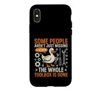 Carcasa para iPhone X/XS Sarcástico Divertido Diciendo Que Algunas Personas No Están Desaparecidas