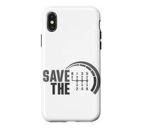 Carcasa para iPhone X/XS Save The Stick Transmisión Manual Tres Pedales Car Lover