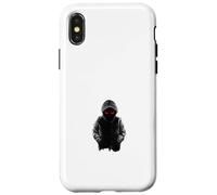 Carcasa para iPhone X/XS Scary Stranger Devil Eyes Diseño de Arte de Terror