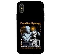 Carcasa para iPhone X/XS Sci Fi Creative Synergy AI Humanos innovando Juntos