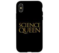 Carcasa para iPhone X/XS Science Queen Science - Regalo académico para Mujeres científicas