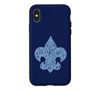 Carcasa para iPhone X/XS Scout Law Fleur De lis Typography Scouting