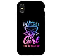 Carcasa para iPhone X/XS Sé Que Juego como una niña, Intento Mantener el Ritmo de Las Piscinas