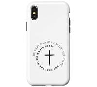 Carcasa para iPhone X/XS Sé quien Dios te ha Llamado a ser - Christian Faith