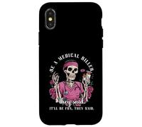 Carcasa para iPhone X/XS Sé un Asesino médico especialista en facturación médica Esqueleto