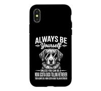 Carcasa para iPhone X/XS Sé un Perro Perdiguero de peaje de Pato de Nueva Escocia