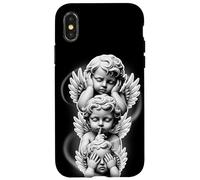 Carcasa para iPhone X/XS See No Evil Speak No Evil Hear No Evil Baby Angel Querubines