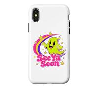 Carcasa para iPhone X/XS See Ya Soon Moon Cute Spooky Halloween Stars Kawaii
