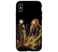 Carcasa para iPhone X/XS Sekhmet Bastet ISIS Diosa Africana Kemetic Egipto Arte