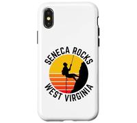 Carcasa para iPhone X/XS Seneca Rocks West Virginia Escalada Montañista
